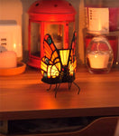 Tiffany Butterfly Stained Glass Candle Holder