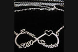 BERNIE NECKLACE - Infinity Personalized Name Necklace (Upto 4 names)