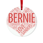 Bernie Heart Glass Hanging Ornament