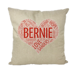 Bernie Heart Throw Pillow with Insert