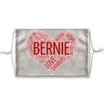 Bernie Heart Sublimation Face Mask