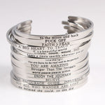 Bangles Engraved - Inspirational Quotes