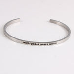 Bangles Engraved - Inspirational Quotes