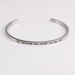 Bangles Engraved - Inspirational Quotes