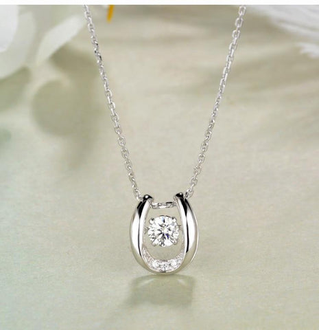 Lucky Horseshoe Necklace (Horse Hoof)  - 925 Sterling Silver