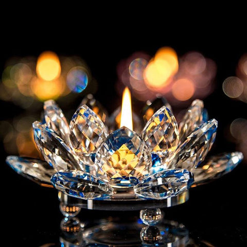 Tea Light Candle Holder - Crystal Glass / SOLD OUT