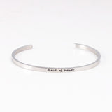 Bangles Engraved - Inspirational Quotes