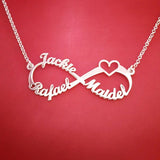 BERNIE NECKLACE - Infinity Personalized Name Necklace (Upto 4 names)