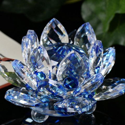 Lotus Crystal Glass Candle Holder / SOLD OUT